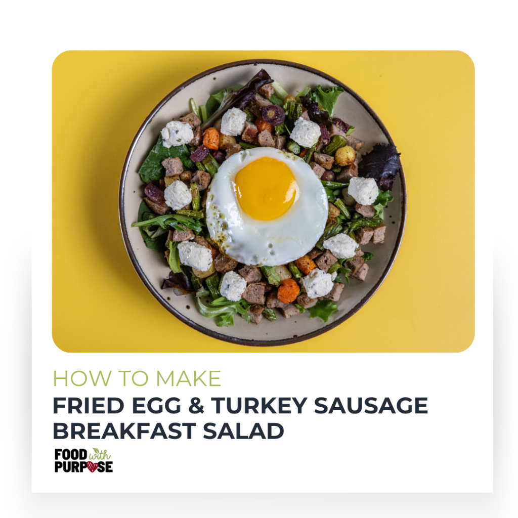 Image: Fried Egg and Turkey Sausage Breakfast Salad