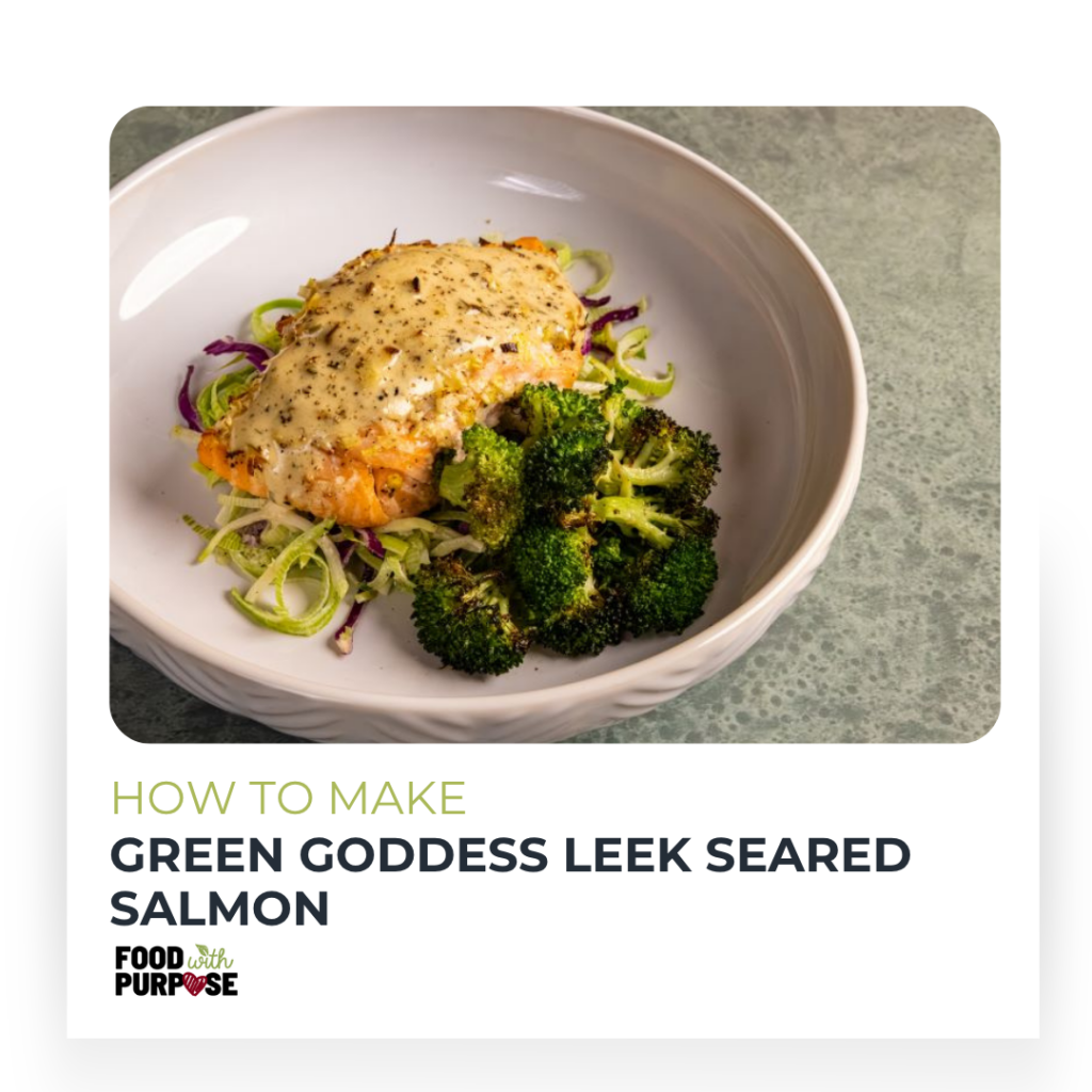Image: Green Goddess Leek Seared Salmon