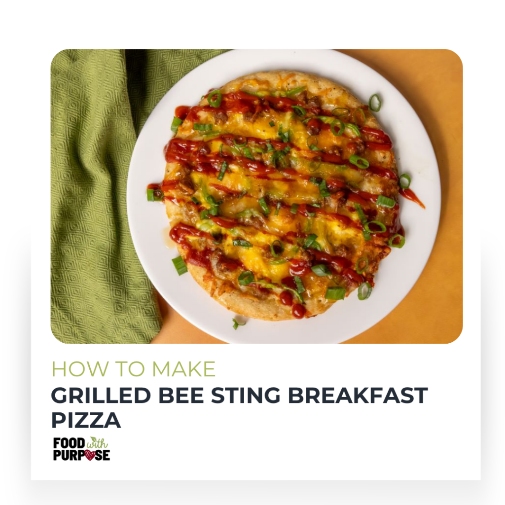 Image: Grilled Bee Sting Breakfast Pizza