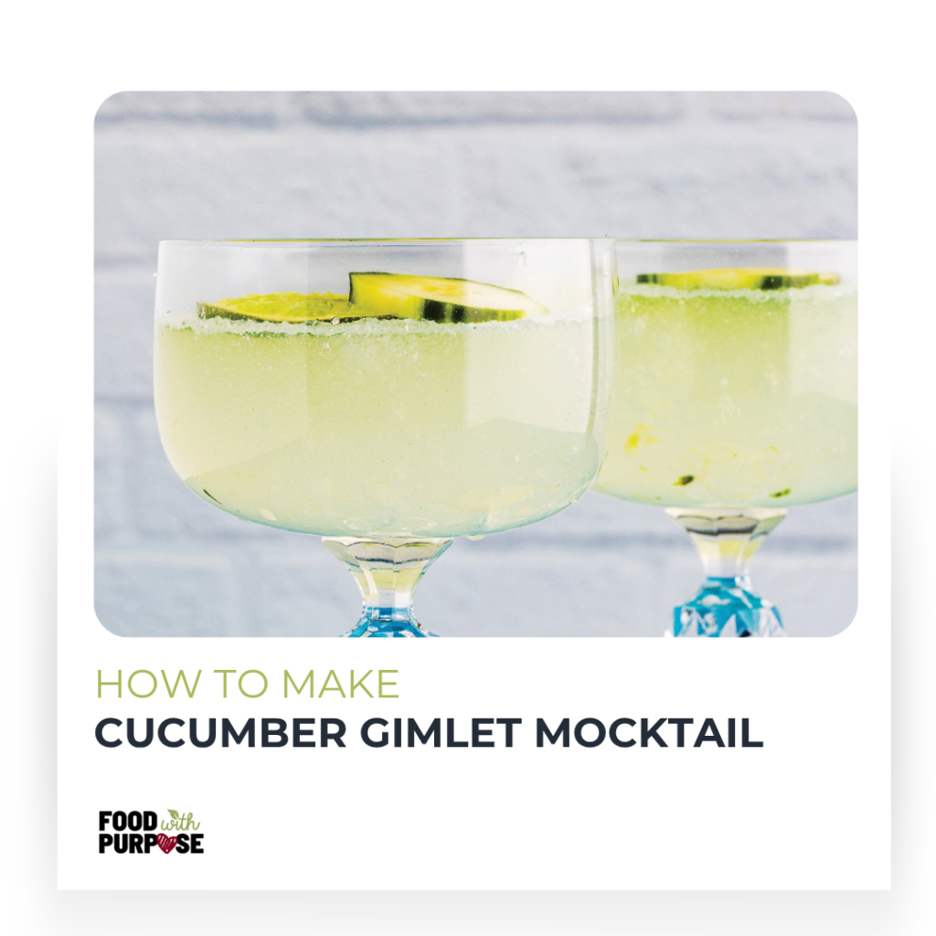 Image: cucumber gimlet mocktail