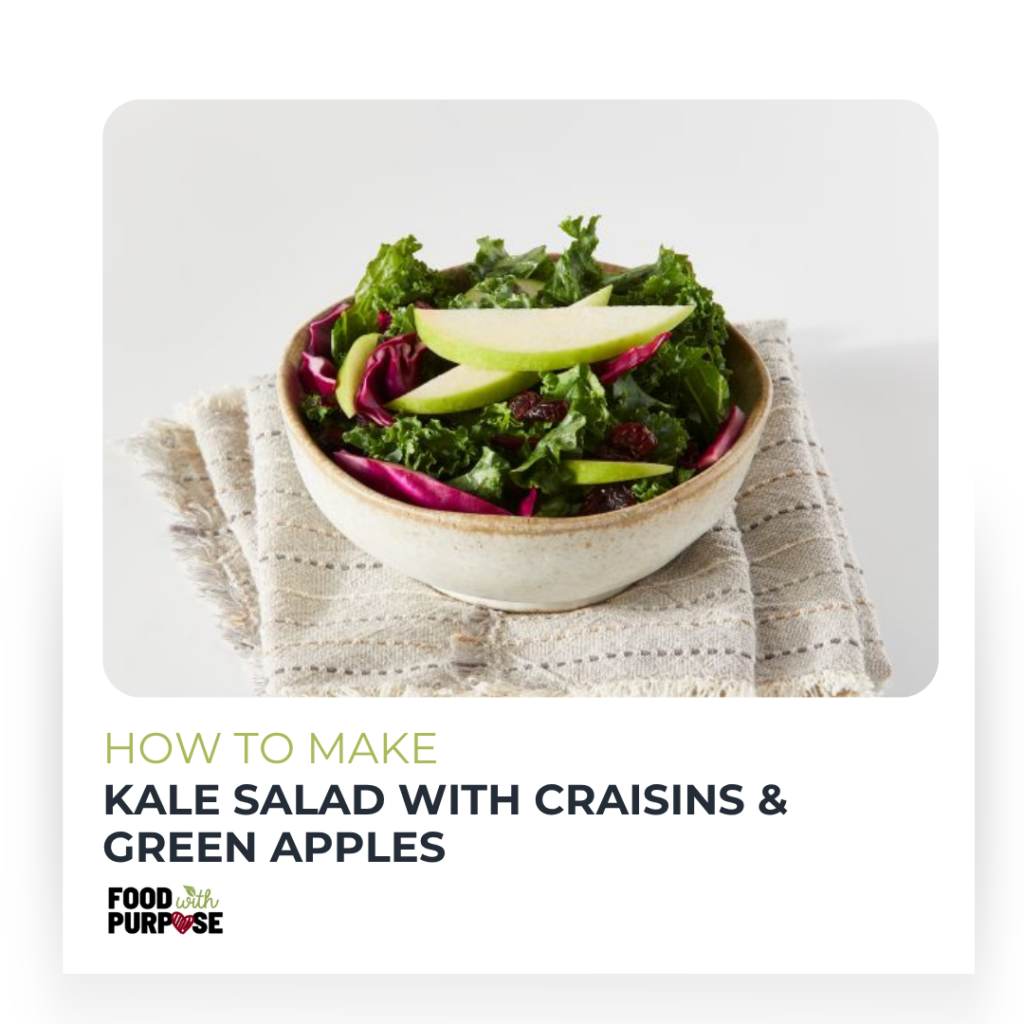 Image: Kale Salad with Craisins & Green Apples